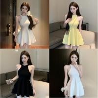 ราคา Miqi ชุดเดรส สีพื้น แขนกุด ทรงเอ ผ้านิ่ม ทรงรัดตัว เดรสสั้น ทรงสวย มินิมอล แฟชั่น สไตล์เกาหลี W37 (42804143840)