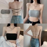 ราคา Miqi เสื้อเกาะอก สีพื้น มีฟองน้ำ โชว์หลัง เก็บหน้าอก ผ้ายืด เกาะอกสั้น สไตล์ลำลอง ใส่สบาย WL 5 (27034744684)