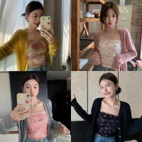ราคา Miqi เกาะอกสวยๆ มีฟองน้ำ ลวดลายสวยน่ารัก รัดรูป ผ้ายืด เกาะอกสั้น ไปทะเล แฟชั่น น่ารัก FY6892 (28634142201)
