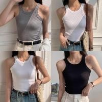 ราคา Miqi เสื้อกล้าม สีพื้น มีฟองน้ำ คอกลม ครอป ผ้ายืด เข้ารูป เสื้อแขนกุด สไตล์สตรีท แฟชั่น มินิมอล FYC013 (28383034478)