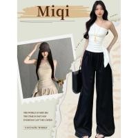 ราคา Miqi เสื้อกล้าม สีพื้น ไหล่ข้างหนึ่ง เข้ารูป ผ้านิ่ม เสื้อแขนกุด สไตล์สตรีท เรียบๆใส่สวยมาก FY2936 (43919047158)