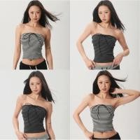 ราคา Miqi เสื้อเกาะอก มีฟองน้ำ ดีเทลลายทาง ผ้ายืดหยุ่น ใส่สบายเสื้อครอป แฟชั่น ส่งไวจากไทย FY1840 (43104553018)