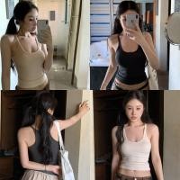 ราคา Miqi เสื้อสายเดี่ยว สีพื้น เข้ารูป ผ้านิ่มยืด ใส่เดี่ยว เสื้อครอป สไตล์เกาหลี แฟชั่น ใส่สบาย FY130 (25144559822)