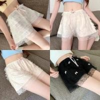 ราคา Miqi ชุดกางเกงขาสั้น เอวยางยืด แต่งลูกไม้โบว์ แต่งชั้นๆ ผ้านิ่ม กางเกง เกาหลี ลำลอง ใส่สบาย KK1220 (41803081697)