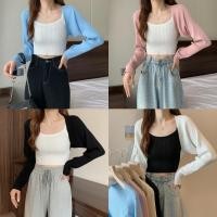 ราคา Miqi เสื้อแจ็กเก็ต ครอป ไหมพรม ใส่สบายมาก เสื้อคลุมแขนยาว สไตล์ลำลอง ยอดฮิต ส่งไวจากไทย 23150 (40355310841)