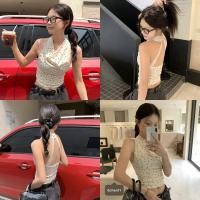 ราคา Miqi เสื้อกล้าม คล้องคอ เปิดหลัง เว้าหลังสีครีม เสื้อแขนกุด สไตล์เกาหลี เซ็กซี่ ใส่สบาย FY2862 (42007317735)