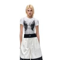 ราคา เสื้อยืดเซ็กซี่ เสื้อพิมพ์ลาย TLDX0845 เสื้อยืดสวยๆผู้หญิง แขนสั้น ทรงเข้ารูป เซ็กซี่ สไตล์อเมริกันย้อนยุคเรียบง่าย (41362546771)