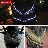 ราคา 4 ชิ้นรถจักรยานยนต์แถบสไตล์สติกเกอร์สะท้อนแสงดึงกันน้ําสําหรับ Kawasaki Ninja NINJA400 H2 H2SX (28384205219)