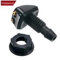 ราคา HTT 2 ชิ้น Universal ด้านหน้ากระจกเครื่องซักผ้า Wiper หัวฉีด Sprayer สําหรับ Honda City Odyssey Civic CRV HRV Legend Jazz RR VTi (27834201500)