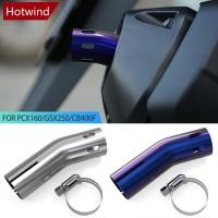ราคา HOTWIND รถจักรยานยนต์ 25 ซม ท่อไอเสียฝาครอบท่อหางสแตนเลส Protector Clamp on ปลายท่อไอเสียตกแต่งท่อไอเสียอุปกรณ์เสริมสําหรับ PCX160 GSX250 CB400F K3T3 (48450274986)