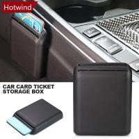 ราคา HOTWIND Universal มัลติฟังก์ชั่นภายในรถกล่องเก็บบัตรรถช่องใส่การ์ดรถ Organizer อุปกรณ์เสริม Auto Seat Crevice Ticket Bracket ขาตั้ง T3U4 (44024259947)