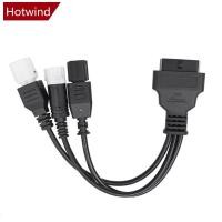ราคา HTT 3 IN 1 3 4 6Pin ถึง OBD2 16Pin อะแดปเตอร์สําหรับรถจักรยานยนต์ Yamaha Honda รถจักรยานยนต์เครื่องมือ Converter (43172002582)