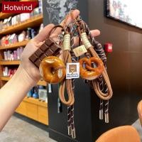 ราคา HTT Creative Bowknot เชือกทอพวงกุญแจช็อกโกแลต Bagel ขนมปังพวงกุญแจโพลีเอสเตอร์ Anti lost กระเป๋ากุญแจรถแขวนตกแต่งทอ (57002529336)