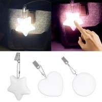 ราคา พร้อมคลิป LED กระเป๋าถือโคมไฟแบบพกพา Touch Control Star shape ไฟ LED รูปหัวใจ Motion Sensor กระเป๋า (52702566867)