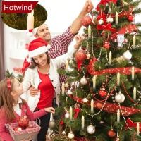 ราคา HTT 1 2 3m LED เทียนคริสต์มาส String ไฟพร้อมคลิปแบตเตอรี่ขับเคลื่อนไฟเทียนสําหรับ Xmas Tree Holiday Wire Light Home Decor (52052198178)