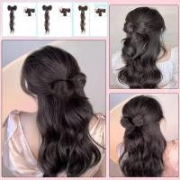 ราคา Vogue ผู้หญิงสาวยาว Curly หางม้าวิกผมคลิป Braid น่ารักสาวหวาน Y2K พู่โบว์ Hip hop Headdress อุปกรณ์เสริมผม (24488617151)