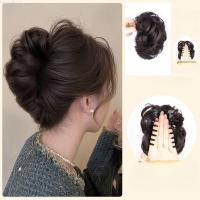 ราคา Vogue Flower Bud Head Maruko Head Wigs Claw Clip In Hair Tool เพิ่มปริมาณผมจําลองวิกผม High Skull Top Temperament (29267320631)