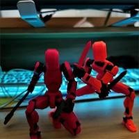 ราคา Dummy Kung Fu ประกอบหุ่นยนต์ของเล่นเด็ก 13 ตัวอักษร 3D พิมพ์ Multi Jointed Movable Shapeshift หุ่นยนต์สร้างสรรค์ของเล่นตลก (24328588748)