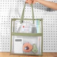 ราคา กระเป๋าแฟ้มใสสองชั้นกระเป๋าแฟ้มกันน้ํา (28691536740)