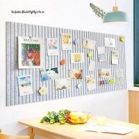 ราคา กระดานไม้ก๊อกขนาดใหญ่สําหรับผนัง 60 120 ซม สีเทาอ่อน Bulletin Board Felt กระเบื้องผนังพร้อม Pushpins Cork Boards สําหรับ Office Pin Board Tack Board Cork Board (29569810123)