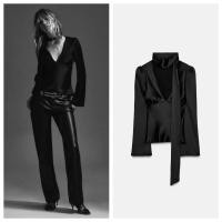 ราคา เสื้อเชิ้ตผ้าซาติน คอวี แขนยาว ทรงสลิม เหมาะสำหรับฤดูหนาว (41226862733)