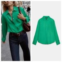 ราคา Z ฤดูใบไม้ร่วงฤดูหนาว Single Breasted Lapel แขนยาวผ้าไหมซาติน 9154646 (40826228031)