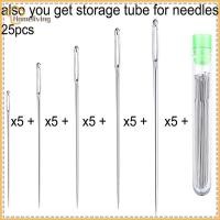 ราคา บ้าน 25 ชิ้น เข็มเย็บตาขนาดใหญ่ เข็มเย็บผ้า เข็มหนังแฮนด์เมด เส้นด้ายเหล็ก เข็มถัก ชุดเครื่องมือเย็บผ้า TH (45300125689)