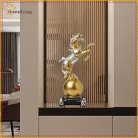 ราคา บ้านม้าประติมากรรมหัตถกรรมเรซิ่นสัตว์ม้ารุ่นสร้างสรรค์ยืนม้าเครื่องประดับสําหรับตกแต่งห้องนั่งเล่น ไทย (29742344294)