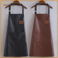 ราคา บ้าน Unisex PU Bib หนัง Chef ผ้ากันเปื้อนครัว Barista Bartender กระเป๋าผ้ากันเปื้อนบ้านตัดผมกาแฟร้านอาหารสวน Pinafore TH (54852422007)