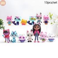 ราคา บ้าน 13 ชิ้น Gabby ตุ๊กตาอะนิเมะรูปของเล่นยิ้มรถแมว Hug Gaby ตุ๊กตาสาว Mercat การ์ตูน Action Figure เด็ก Xmas ของขวัญวันเกิด TH (29277713476)
