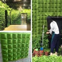 ราคา Home กระถางต้นไม้ แบบแขวนผนัง แนวตั้ง สีเขียว สําหรับแขวนตกแต่งสวน (15525879458)