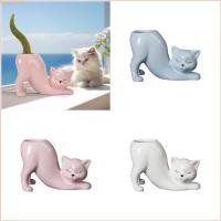 ราคา ชู เซรามิคเนื้อพืชลูกแมวชาวไร่พืชกระถางดอกไม้เครื่องประดับสําหรับเนื้อ (57301149339)