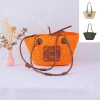 ราคา กระเป๋าหวายทอมือ สไตล์เมือง chic เปิดด้านบน สำหรับฤดูร้อน (44222798931)