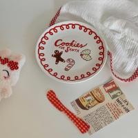 ราคา บรรยากาศคริสต์มาส INS สไตล์คริสต์มาสการ์ตูน Gingerbread Man จานเซรามิคเค้กสร้างสรรค์ขนมขบเคี้ยวจานรองแก้ว fgew (57352276618)