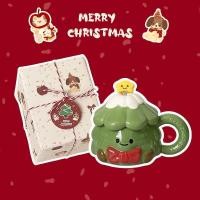 ราคา คริสต์มาสบรรยากาศของขวัญคริสต์มาสถ้วยเซรามิกแก้วต้นคริสต์มาสน่ารักพร้อมฝาปิดช้อนของขวัญของที่ระลึก bdsa (43276769149)