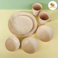 ราคา Home P Shop จานทรงดินเผาพลาสติก สำหรับใส่ของทอด อาหาร สไตล์มินิมอล (18091598577)