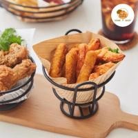 ราคา Home P Shop ตะกร้าใส่ของทอดทรงกรวยกลม ใส่เฟรนฟราย ขนมขบเคี้ยว ไก่ทอด สไตล์มินิมอล พร้อมส่งจำนวนมาก (19323954446)