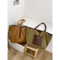 ราคา กระเป๋าไหล่หนังนิ่ม ลายสก๊อตดีไซน์ย้อนยุค (41915271217)