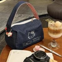 ราคา กระเป๋าสะพายข้างผ้าเดนิมลายแมวน่ารัก ทรงใหญ่ พกพาสะดวก สไตล์ Sweet Niche ins (40222602424)