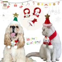 ราคา สีแดงคริสต์มาสสัตว์เลี้ยงผ้าพันคอแมวลูกสุนัขต้นคริสต์มาสการ์ตูนบอลถักเส้นด้ายผ้าพันคอหมวกชุดแมวอุปกรณ์สุนัขหมวกคริสต์มาส (41120732485)