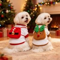 ราคา Merry Christmas เสื้อผ้าสัตว์เลี้ยงเสื้อสุนัขเสื้อผ้าแมว Xmas Puppy คอสเพลย์ Santa Tree เครื่องแต่งกาย Happy Festival Coat อุปกรณ์ขายส่ง (57352434321)