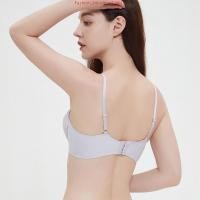 ราคา Annebra บราเสริมทรง ตะขอหลัง คอวี มีโครง เสริมฟองน้ำ Push up Mold bra V Neck รุ่น AB1 568 สีเทา สีดำ (49352804310)