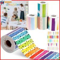 ราคา 5ม้วนที่มีสีสันชายแดนกระสุนคณะกรรมการกระดาษง่ายต่อการฉีกขาดและติดสําหรับตกแต่งห้องเรียน ร้านค้า8598 (43566770278)