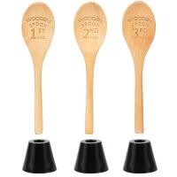 ราคา 3 ชิ้นไม้ช้อน Trophy 1st 2nd 3rd Place ช้อนรางวัลฐานที่ถอดออกได้ช้อนรางวัลตลกทําอาหาร Trophy SHOPTKC8114 (42968000080)