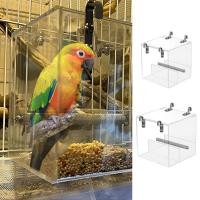 ราคา เครื่องป้อนนกอัตโนมัติเครื่องป้อนกรงนกอะคริลิคใสไม่มีการรั่วไหลเครื่องป้อนนกสําหรับกรง 5 1x4 3x5 1 นิ้ว 6 3x6 3x6 3 นิ้ว SHOPTKC4110 (42767949789)