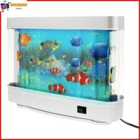 ราคา ตู้ปลาประดิษฐ์ตกแต่ง พิพิธภัณฑ์สัตว์น้ำแสงLED ตู้ปลาเขตร้อนปลาปลอม ตกแต่งโฮมออฟฟิศ (24036170910)