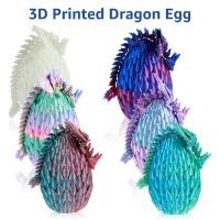 ราคา 3D พิมพ์มังกรมังกรไข่ยืดหยุ่น Articulated Dragon ของเล่นที่มีสีสัน มังกรคริสตัลไข่กับไข่มังกรตกแต่งสำนักงานสนุกรูปแกะสลักมังกรจีน (27917692896)