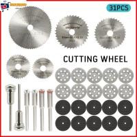 ราคา ชุดใบเลื่อยวงเดือน HSS ขนาดเล็ก ใบตัดเครื่องเจียรเล็ก สําหรับเครื่องมือโรตารี่ 31 ชิ้น Dremel DIY (16386083160)