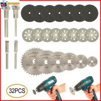 ราคา ชุดใบเลื่อยตัดเพชร 32 ชิ้น และดอกสว่าน สําหรับโรตารี่ SHOPTKC6003 (25264765898)