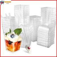 ราคา ถ้วยพลาสติกใส ทรงสี่เหลี่ยม ขนาดเล็ก 5 ออนซ์ 150 มล ใช้ซ้ําได้ สําหรับใส่ขนมหวาน พุดดิ้ง 30 ชิ้น (19189523298)